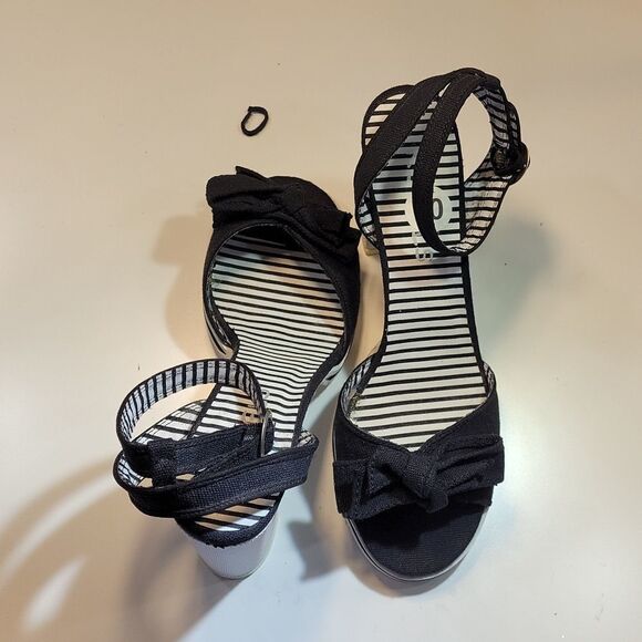 REBELS GINGER II BLOCK HEEL ANKLE STRAP OPEN TOE WOMEN"S PLASFORM SANDAL - Picture 8 of 12